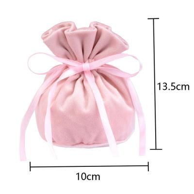 China Good Quality Recyclable Logo Makeup Cosmetic Bags Gift Small Luxury Customized Drawstring Bag for sale