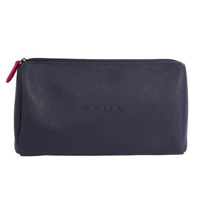 China New Design Fashion Custom PU Leather Zipper Pouch Cosmetic Bag for sale