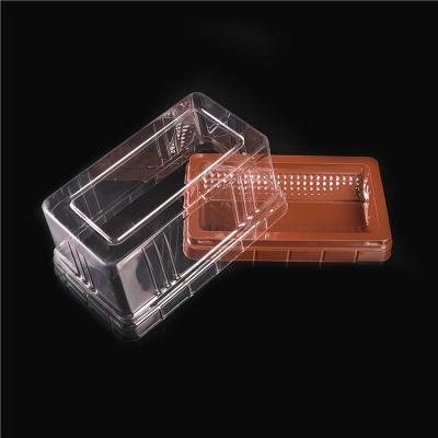 China Customized Cheap Rectangle Heat Resistant Plastic Cake Blister Packaging for sale