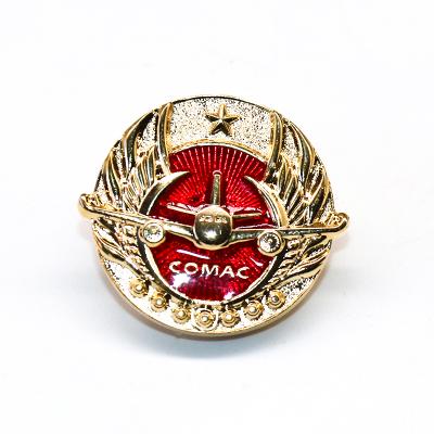 China Custom Wholesale Custom Metal High Quality Soft Enamel Badge Souvenirs With Rubber Clutch Hard Lapel Pin for sale