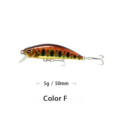 China Realistic All Layer Fish Minnow 5.5cm/5g Tangerine Swim Sinking Fish Lure Hard Bait for sale