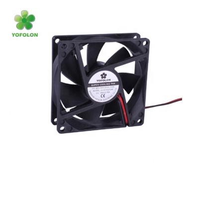 China Yofolon 80x80x25mm 12V 24V High Speed ​​DC Fan DC8025S12H 8025 Printer DC RPM Fan for sale