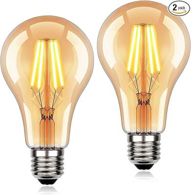 China A60 360 Degree Warm White Dimmable String Lighting Replacement LED Filament Bulbs Vintage Edison Lamp for sale