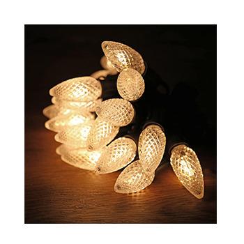 China Garden Blue C9 Strawberry led filament bulb plastic E17 deison vintage light bulbs led for home for sale