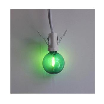 China Garden Green G40 christmas LED filament  lights plastic Replacement 0.6W E12 for Decorative lighting for sale