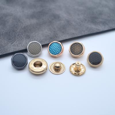 China Custom Zinc Alloy Snap Buttons Washable Custom Metal Snap Buttons Logo Design Shirt Bag Cloth For Thobe for sale