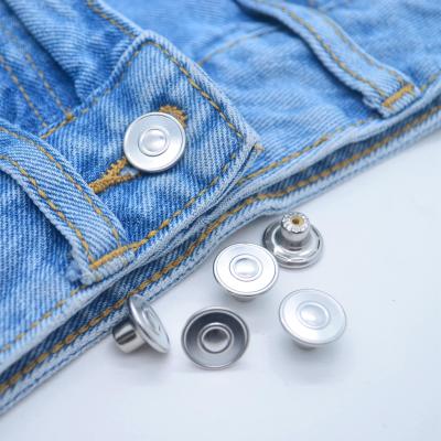 China Custom logo clothing button jeans nickel free denim studs 17mm leg metal jeans buttons and rivets for denim for sale