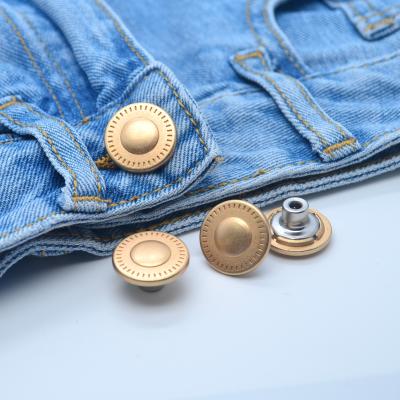 China Washable custom brand logo jeans buttons botones Para jeans denim studs studs rivets for jeans for sale