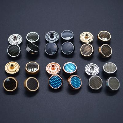 China Washable Custom Design Metal Alloy Factory Button Snap Stud Metal Snap Snap Button For Thobe Garment for sale