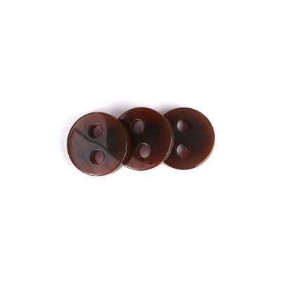 China Natural Washable Sewing Black Buffalo Buttons 4Hole Custom Horn Buttons Sewing Buttons For Jacket for sale