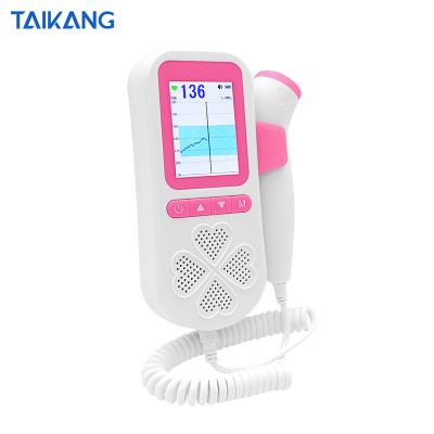 China Home Hospital Clinic Easy Use Nine Week Heartbeat Testable Sound Detect Fetal Doppler Monitor for sale