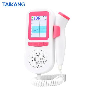 China Home Clinic Hospital Pocket 3.0MHz Testable Heart Rate Fetal Heartbeat Monitor 9 Weeks Baby Prenata Doppler for sale