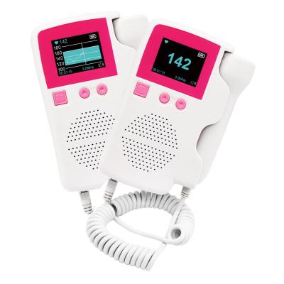 China Plastic Sound Ultra To 3.0MHz Electrical Test Prenatal Heartbeat Rate Sound Machine Fetal Baby Doppler for sale