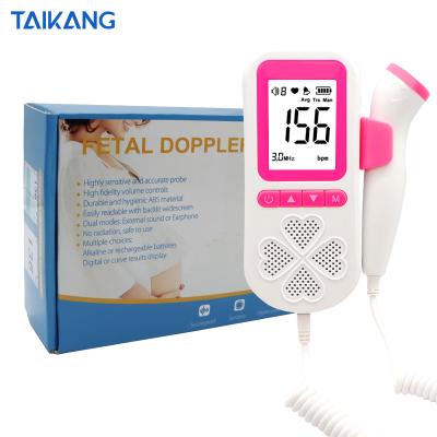 China Home Clinic Hospital Shenzhen Manufacturer With Charger Home Care Detect Baby Heartbeat Fetal Doppler Monitor for sale