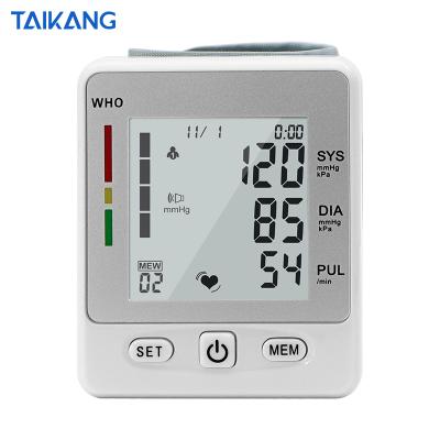 China Hot Sale Plastic Accurate Auto Home Hospital Digital Wrist Portable Hypertension Monitor for sale