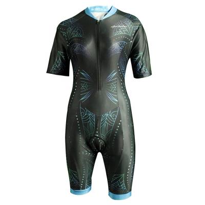 China Breathable OEM custom sublimation printed cycling wear for team triathlon/bike club/skin suit cycling women for sale