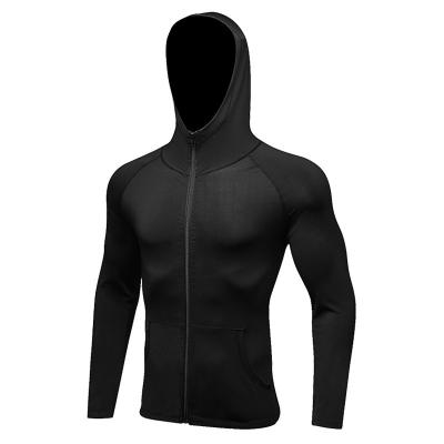 China Men's Hooded Tracksuit Sports Full Body Jacket Breathable Running Zipper Training Top Active Fitness Workout Gym Quick Dry Hoodies for sale