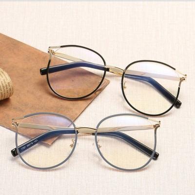 China Computer Glasses Blue Blocking 2021 High Quality Metal Eyeglasses Blue Light Anti Blocking Glasses for sale