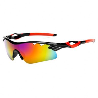 China Sports Sunglasses Bike Novelty Prescription Mirror Coating Uv400 Protection One Piece Sports Cycling Sunglasses for sale