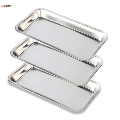 China Modern Food Grade Stainless Steel Pans Pizza Cookie Baking Pan Tray Dishes Bakeware Set Bread And Donut Mold for sale