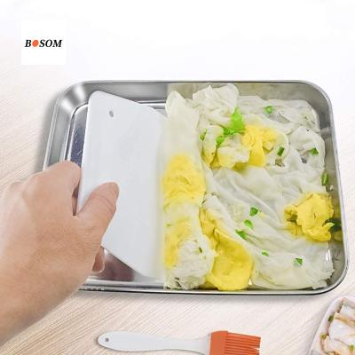 China Viable Stainless Steel Pan Price Stainless Steel Kitchen Baking Tray for Roasting, Baking, Storage Size Optional Tray for sale