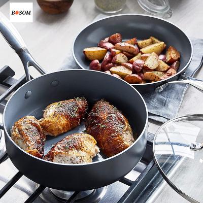 China Modern Stainless Steel Kitchenware Pot Set Cookware Set Cooking Pot With Frying Basket for sale