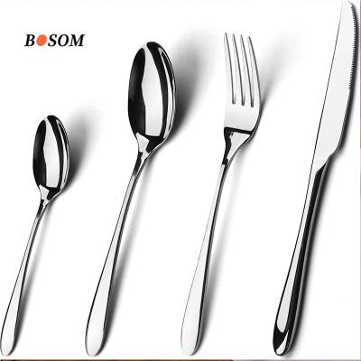 China Sustainable Cutlery Set 24 Piece Stainless Steel , Fork Spoons Knives For Home / Party / Wedding Dinnerware Set for sale