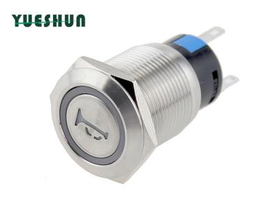 China LED Light Car Horn Push Button Switch Anti Vandal Momentary Self Reset for sale