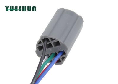 China Illuminated Push Button Switch Socket Plug Flame Retardant 5 Pin 30cm Wire Pigtail for sale