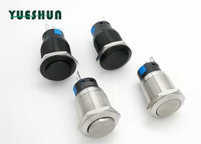 China Oxidized Aluminum Push Button Switch 19mm Mounting Hole 5A 250V AC for sale