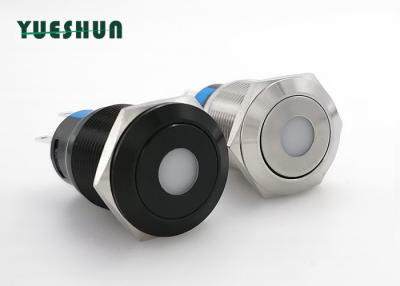 China Illuminated Power Type 19mm Push Button , Waterproof Push Button On Off Switch for sale