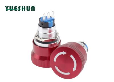 China Big Round Head Emergency Push Button 3 / 6 Pin Convenient Operation High Performance for sale