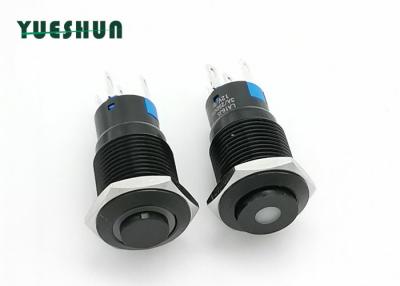 China High Round Head Aluminum Push Button , Latching Push Button Power Switch for sale