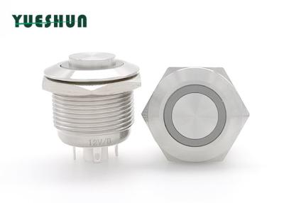 China Waterproof Stainless Steel Push Button , Round Momentary Push Button Switch for sale