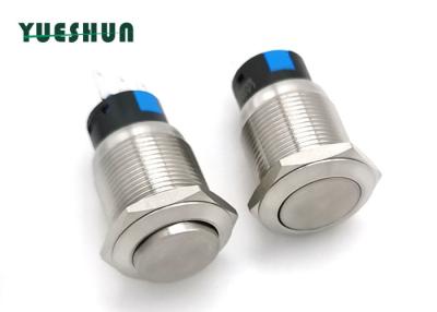 China Round Stainless Steel Push Button IP67 1NO 1NC Momentary Latching Contact for sale