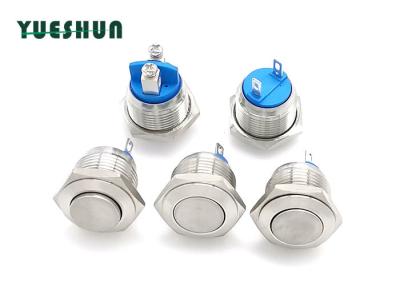 China IP67 Stainless Steel Momentary Normally Open Push Button Switch Screw / Pin Terminal for sale