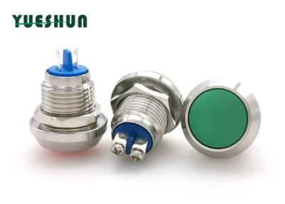 China Ball Round Head SS Push Button Switch Normal Open 1-6 mm Mounting Panel Thickness for sale