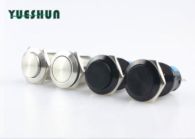 China 19mm Latching Push Switch 1NO 1NC 5 Pin Silver Alloy Terminal Material for sale