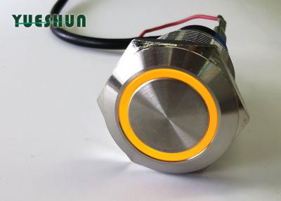 Chine Mini commutateur de bouton poussoir de lumière de LED 19mm verrouillant étanche à l'humidité momentané à vendre