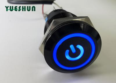 China Waterproof Illuminated Push Button Light Switch 19mm OEM ODM Available for sale