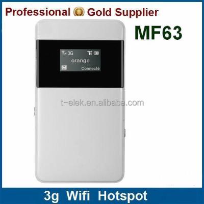 China ENTERPRISE ZTE MF63 HSPA+/HSUPA/HSDPA/UMTS Pocket 3g Wireless WI fi Router for sale