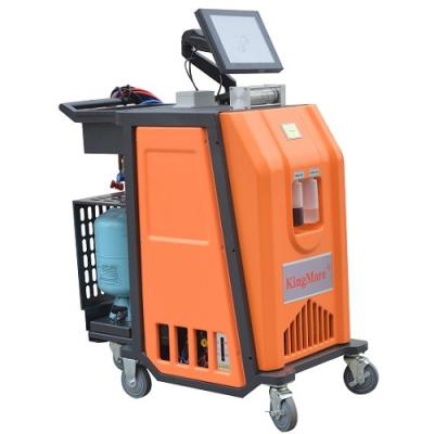 China AC Flushing Machine KMC Automotive AC Recharge Machine With Recovery And Recharge Funtions for sale