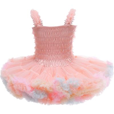 China 2021 New Arrival Washable Girls Dress Designs Birthday Pageant Dress Kids Love Floral Cake Layered Dress TUTU Clothing for sale