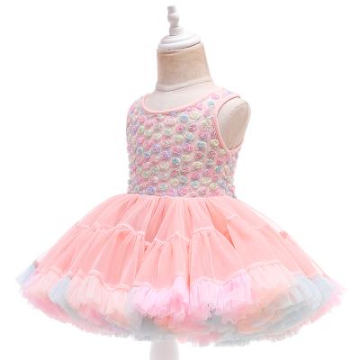 China Girls 2021 summer hot-selling TUTU dress washable for children's birthday party ballet clothes for sale