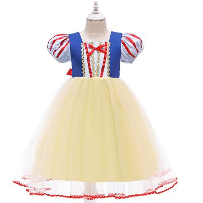 China Top 2021 washable selling yellow and red color cute girl in snow white dress for sale