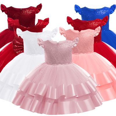 China D0792 Washable 2021 Summer Short Dress For Princess Wedding Formal Flower Kids Children Even Prom Dress for sale