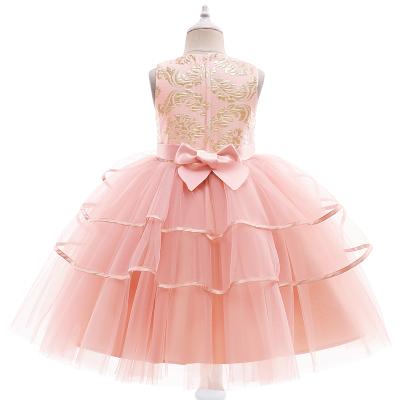 China Cute Beauty Kids Dresses Design Clothing Bow Mesh Party Dress Washable Sleeveless Cosplay for sale