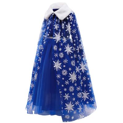 China Christmas and Halloween Washable Babies Princess Dress Children's Movie With Fur Collar Skirt for sale