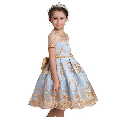 China New Design Kids Dress Girls Washable Princess Wear Evening Birthday Wear Wedding Lace Beauty Dresses for sale