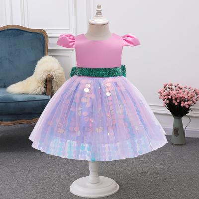 China 2021 Washable Sequin Princess Dress Girls Christmas Clothing for sale